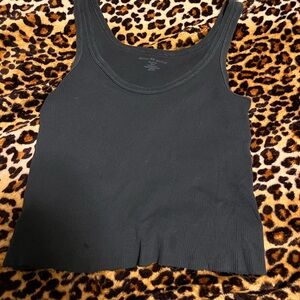 Navy Brandy Melville ribbed tank